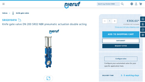 Nieruf - Knife Gate Valve DN 200