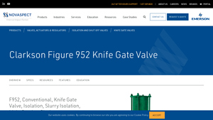Clarkson - Figure 952 Knife Gate Valve