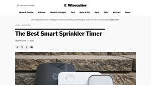 NYTimes - Smart Sprinkler Timer