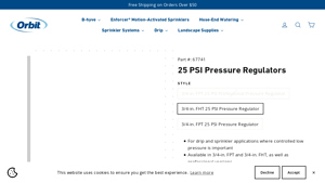 Orbit - 25 PSI Pressure Regulators