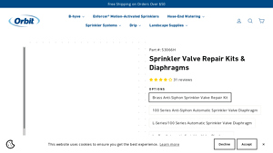Orbit - Sprinkler Valve Repair Kits