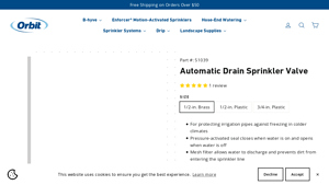 Orbit - Automatic Drain Sprinkler Valve