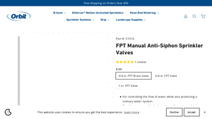 Orbit - Manual Sprinkler Valve