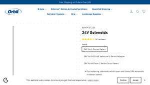 Orbit - 24V Solenoids for L-Series Valves