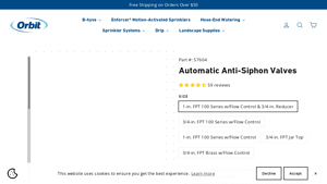 Orbit - Automatic Anti-Siphon Valves
