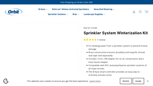 Orbit - Sprinkler System Winterization Kit
