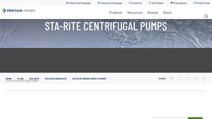 Pentair - Sta-Rite Centrifugal Pumps