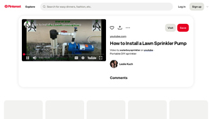 Pinterest - DIY Portable Sprinkler System Guide