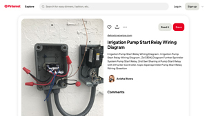 Irrigation Solutions - Pump Start Relay Wiring