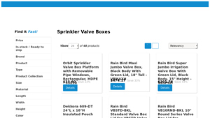 PlumbersStock - Sprinkler Valve Boxes