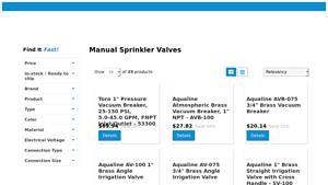 PlumbersStock - Manual Sprinkler Valves