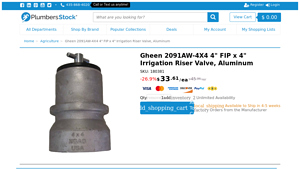 Gheen - 4 FIP x 4 Irrigation Riser Valve