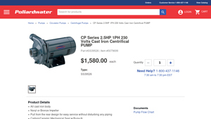 Pollard Water - CP Series 2.5HP Centrifugal Pump
