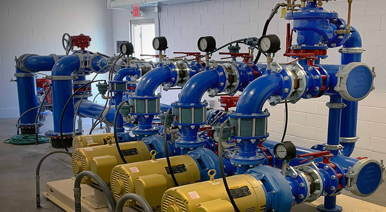 A stock image illustrating precision irrigation and pump company concepts