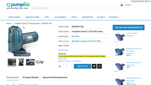 Sta-Rite - Irrigation Pump 2 1/2 hp DS Series