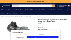 PumpStop - Pearl Centrifugal Irrigation Pump 2HP