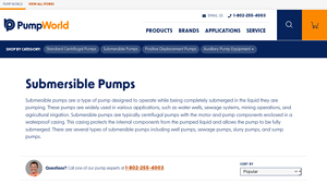 Pump World - Submersible Pumps