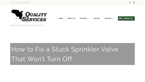 Quality Services Irrigation - Professional Landscape Solutions