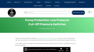Rain Brothers - Low Pressure Cut-Off Switches
