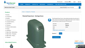 Rain Harvest - Polyslab Pump Cover