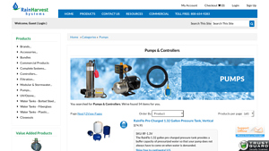 RainFlo - Pre-Charged 1.32 Gallon Pressure Tank