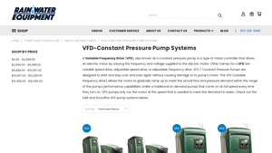Rainwater Equipment - Variable Speed Pump Systems
