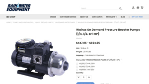 Walrus - On Demand Pressure Booster Pumps