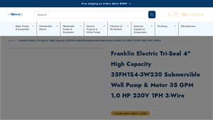 Franklin Electric - Tri-Seal 4 High Capacity Submersible Well Pump Motor