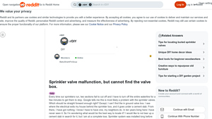 Reddit - Sprinkler Valve Solutions