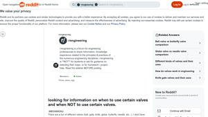 Valve Types - Usage Guide