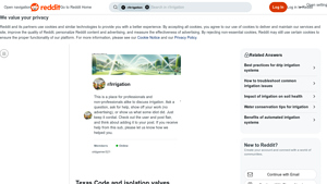 Reddit - Isolation Valve for Home Irrigation Systems