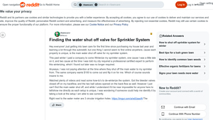 Reddit - Water Flow Control Solutions