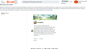 Reddit - Foot Valve & Check Valve