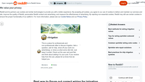 Reddit - Irrigation Control System Components