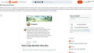 Reddit - Extra Large Sprinkler Valve Box