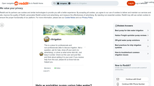 Harbor Freight - 1HP Sprinkler Pump Setup