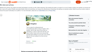 Reddit - Solar-Powered Irrigation Timer