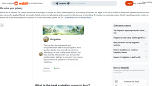 Irrigation Pump - Affordable Options for 1,000 sq ft Garden