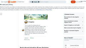 Reddit - Essential Irrigation Pumps