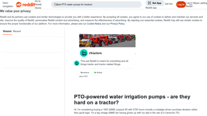 PTO-Powered Irrigation Pumps - Key Product