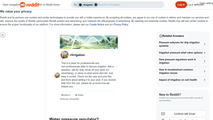 Brass - Water Pressure Regulator for Drip Irrigation