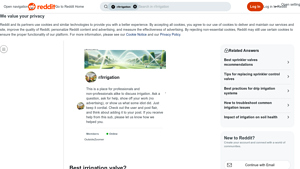 Irritrol - Valve Features