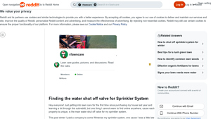 Reddit - Irrigation Control Valve
