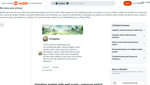 Reddit - Irrigation System Solutions
