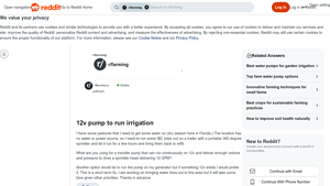 Irrigation Solutions - 12V Pump for Sprinklers