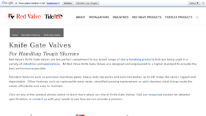 Red Valve - Knife Gate Valves