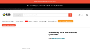 RPS Water Pumps - 1.5 HP Well Pump
