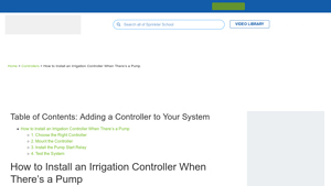 Sprinkler Warehouse - Irrigation Controllers with Pump Start Relay