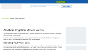 Sprinkler Warehouse - Irrigation Master Valve