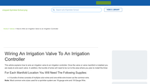 Sprinkler Warehouse - Wiring Supplies